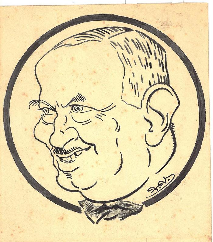 Caricatura de Manuel Cardoso Marta