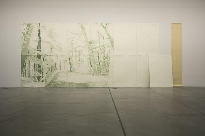 Under an artificial sky (... quasi - natural landscape; however the plants were to be exotic (...) and Palm drawings!)