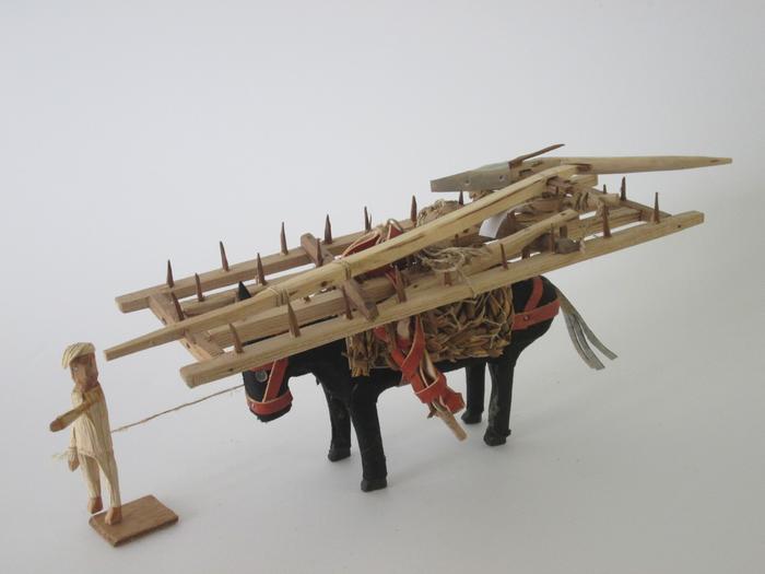  Homem com burro (miniatura) (MSM508)