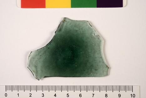Fragmento de fundo de garrafa