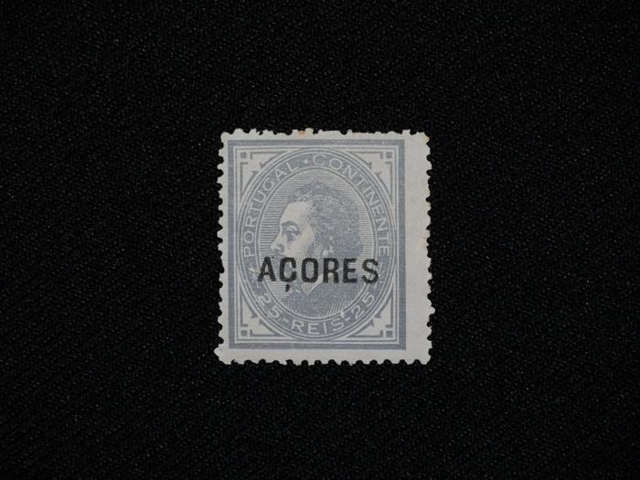 D. Luís I (de perfil) – sobrecarga "Açores"