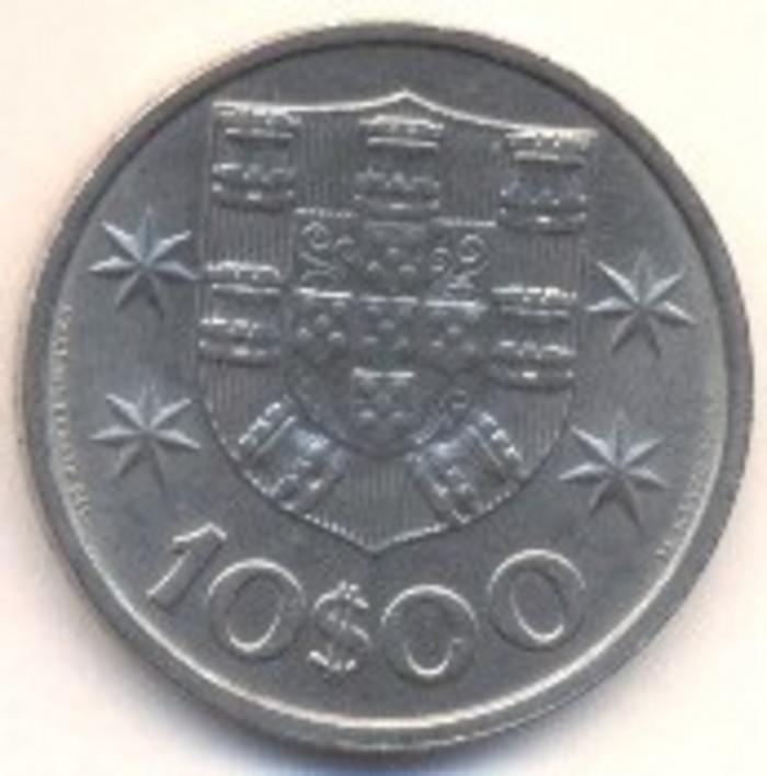 Moeda 10 Escudos, Republica 