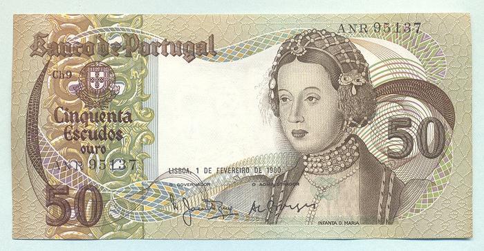 Nota de 50 Escudos, Republica