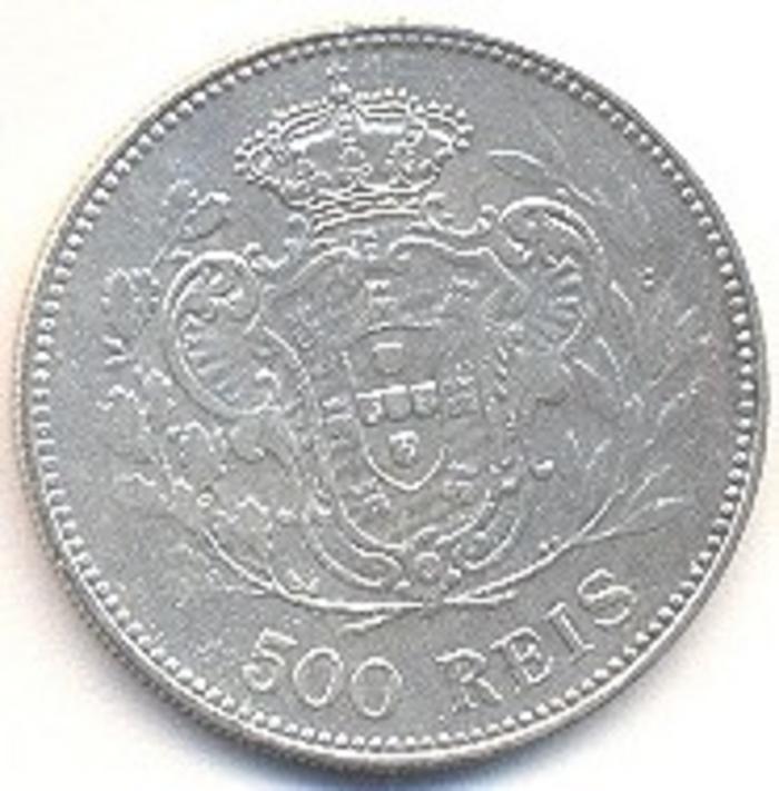 Moeda 500 Réis / 5 Tostões, D. Manuel II
