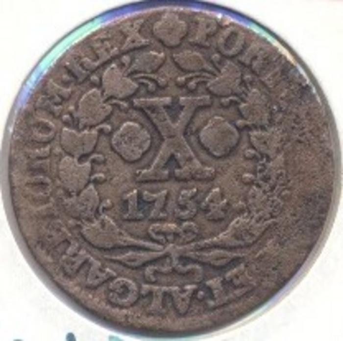 Moeda  10 Réis / ½ Vintém, D. José I