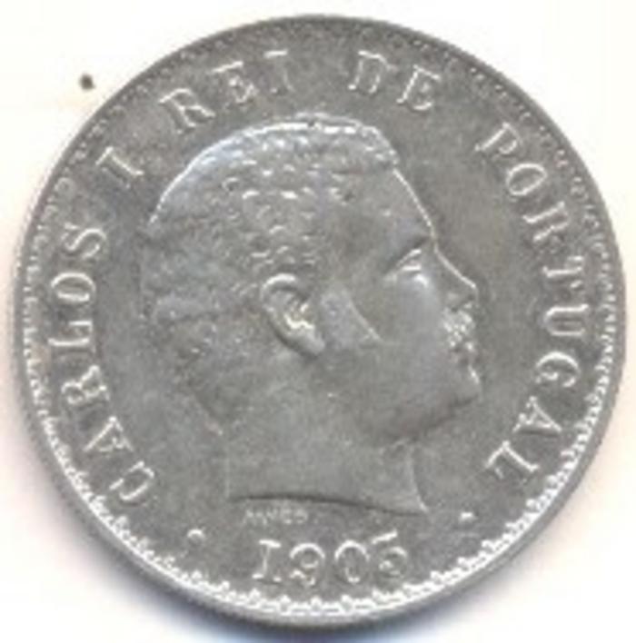 Moeda 500 Réis / 5 Tostões, D. Carlos I 