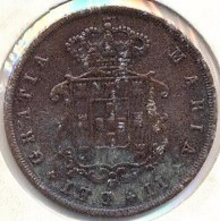 Moeda 10 Réis, D. Maria II