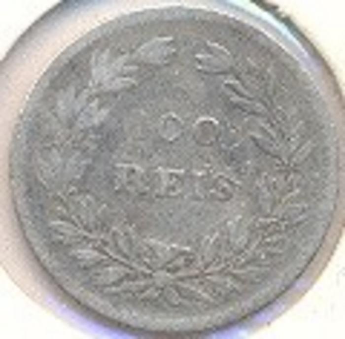 Moeda 100 Réis / Tostão, D. Pedro V