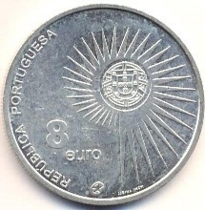 Moeda 8 Euros, Portugal 