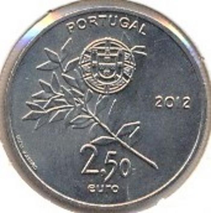 Moeda 2 ½  Euros, Portugal 