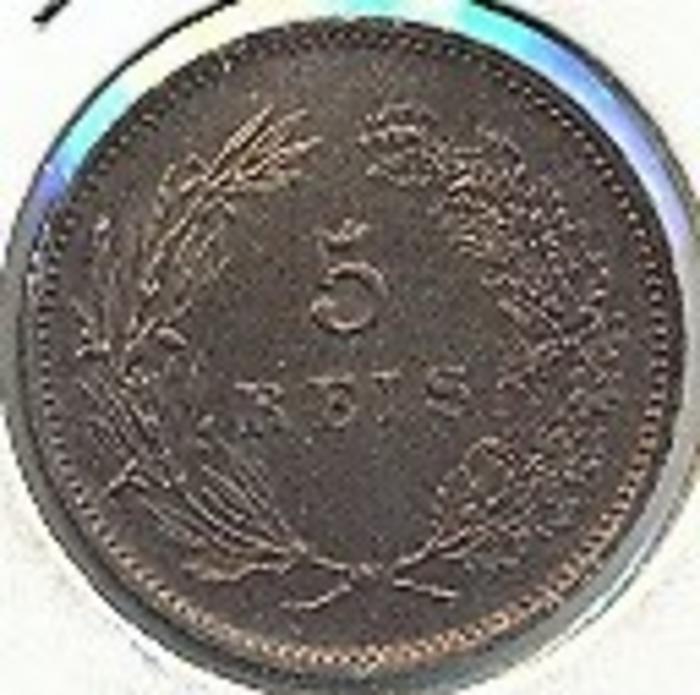 Moeda 5 Réis, D. Carlos I