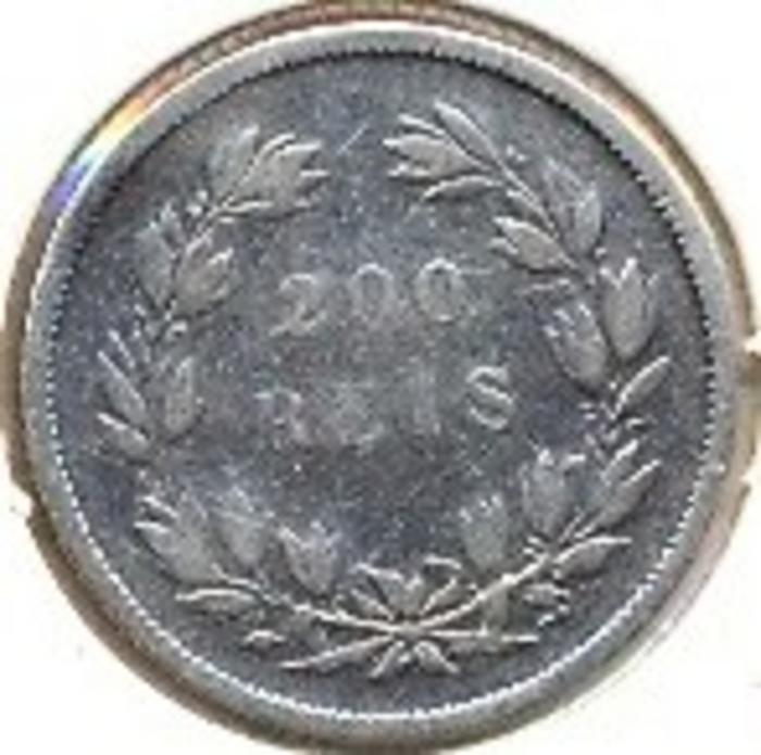 Moeda 200 Réis / 2 Tostões, D. Pedro V
