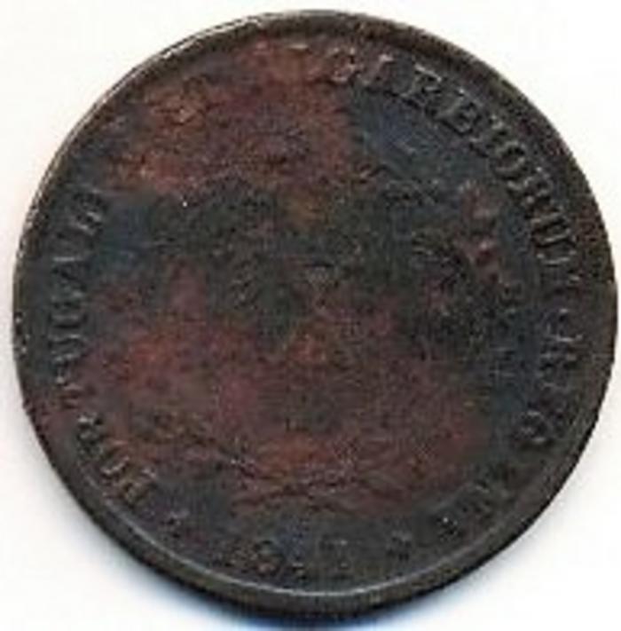 Moeda 10 Réis, D. Maria II