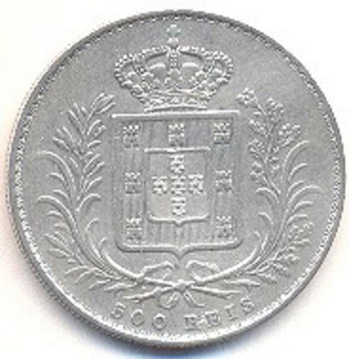 Moeda 500 Reis / 5 Tostões, D. Luís I