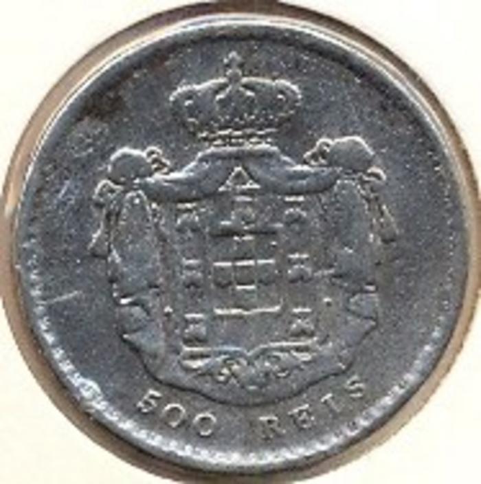 Moeda 500 Réis / 5 Tostões / Meia Coroa, D. Maria II
