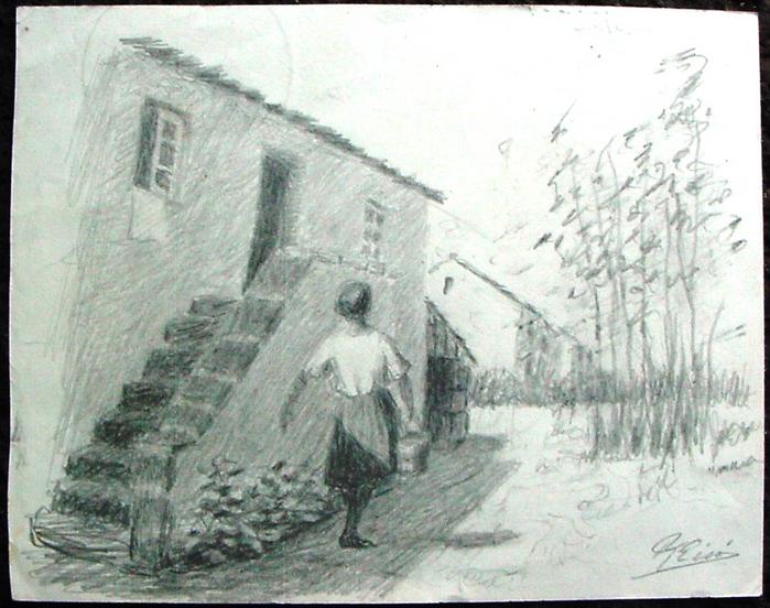 Desenho - Paisagem Rural 