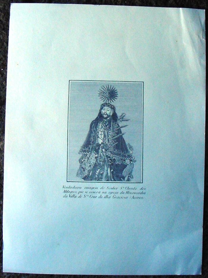 Gravura - Santo Cristo dos Milagres