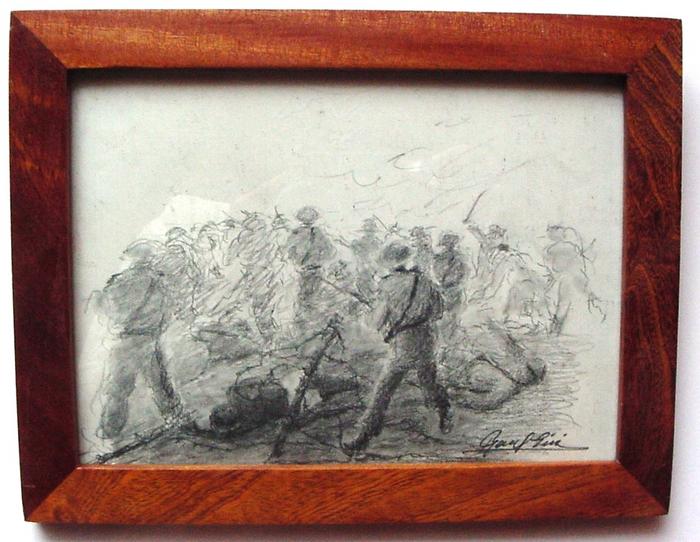 Desenho - Soldados em Guerra