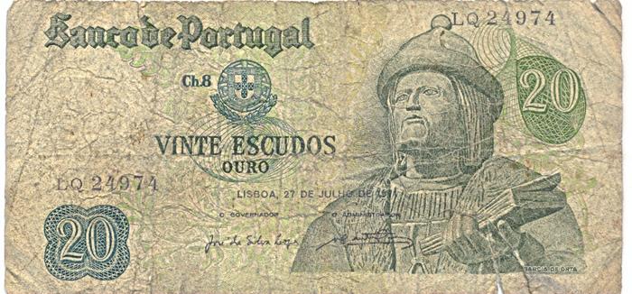 Nota de 20 Escudos, Republica 