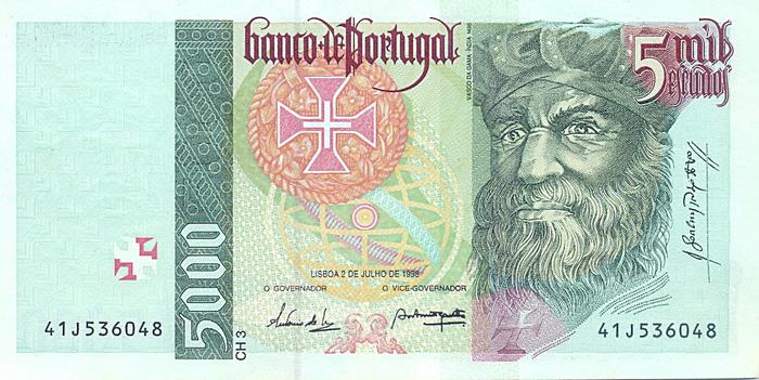 Nota de 5000 Escudos, Republica 