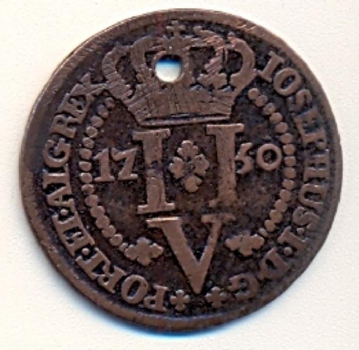 Moeda 5 Réis -  Açores, D. José I