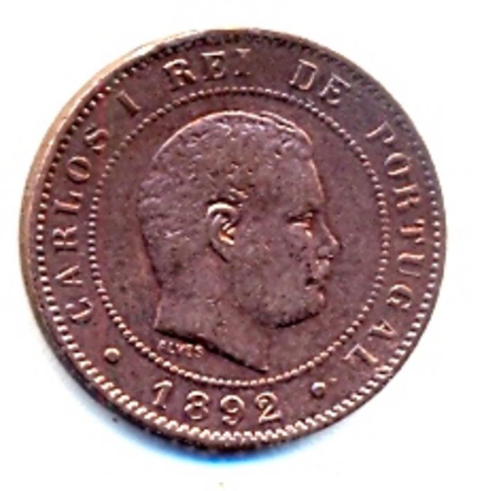 Moeda 10 Réis, D. Carlos I
