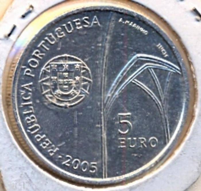 Moeda 5 Euros, Portugal