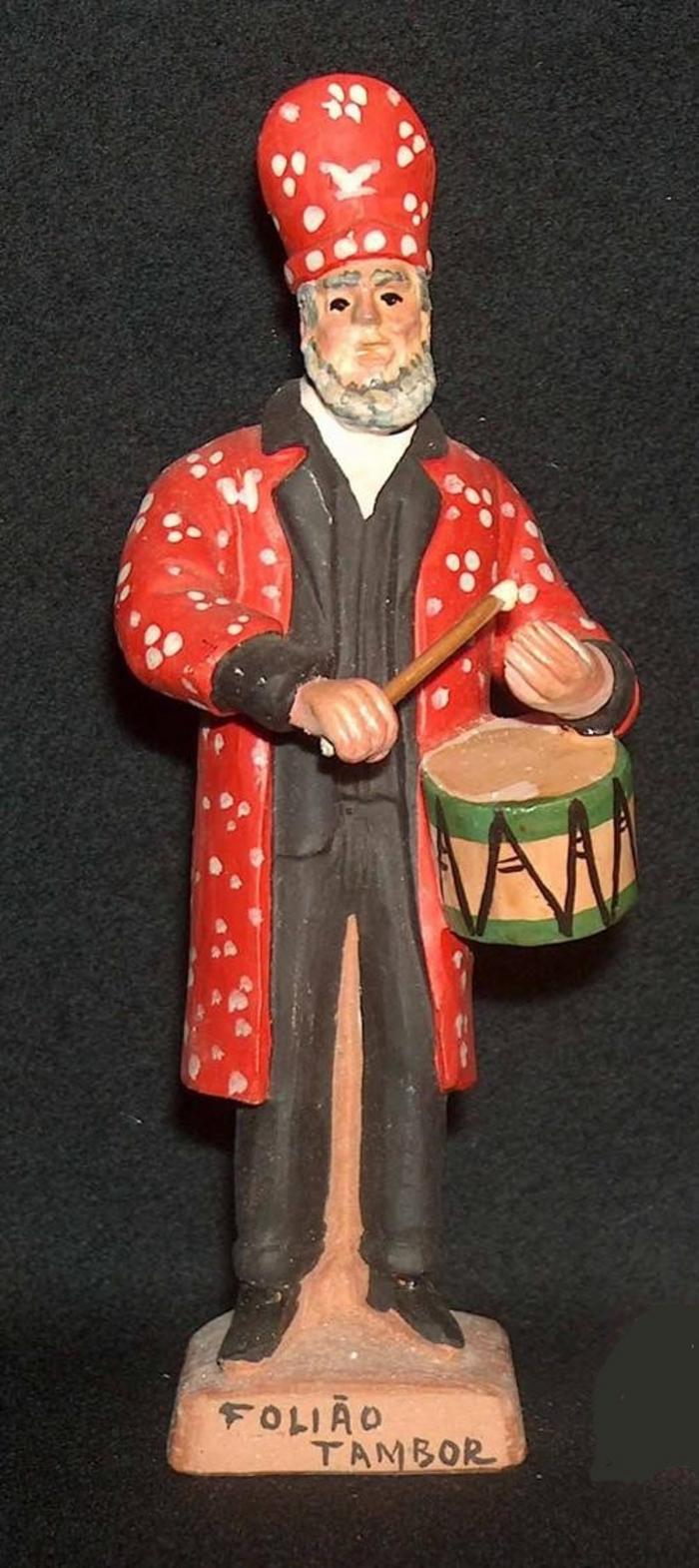 Boneco de presépio - FOLIÃO COM TAMBOR