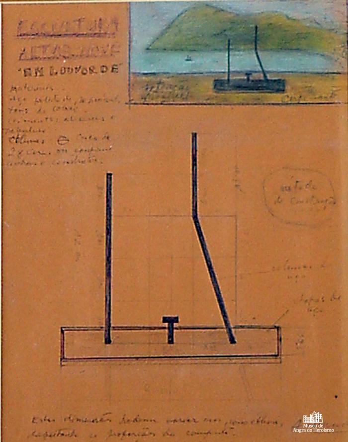 Projeto para Escultura / Altar-Nave / "Em Louvor de" 