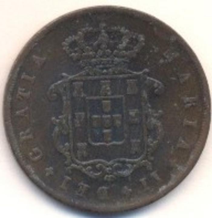 Moeda 10 Réis , D. Maria II