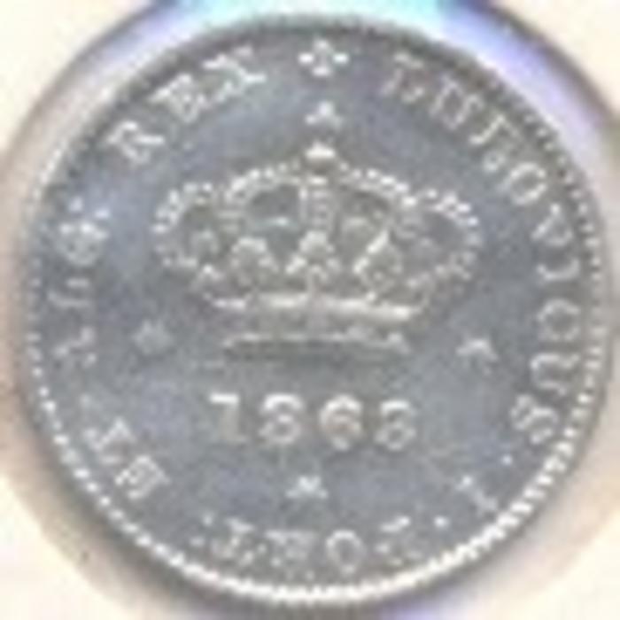 Moeda 50 Réis / ½ Tostão, D. Luís I