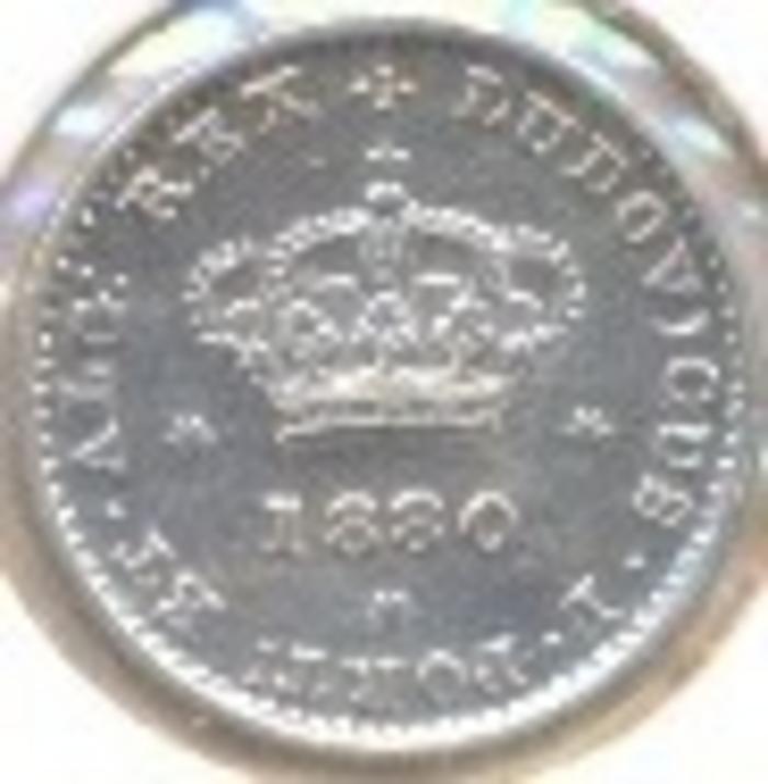 Moeda 50 Réis / ½ Tostão, D. Luís I