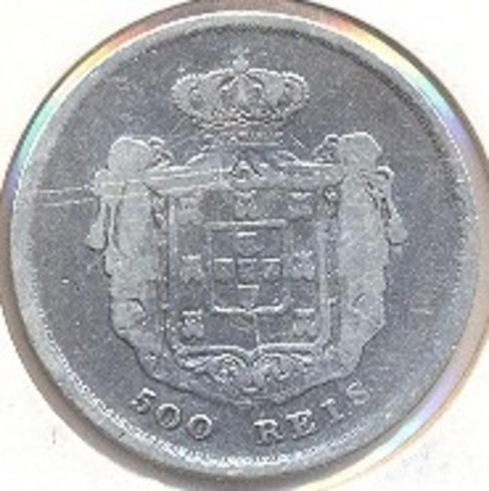 Moeda 500 Réis / 5 Tostões, D. Pedro V