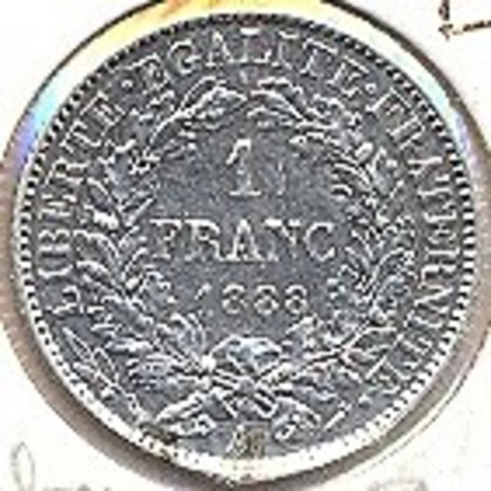 Moeda 1 Franco, Republica Francesa 