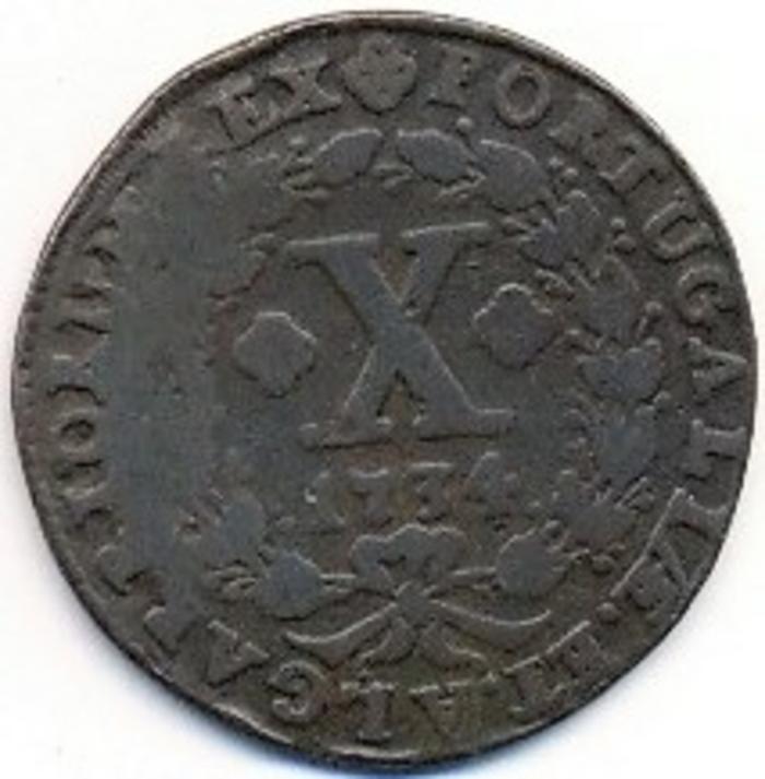 Moeda 10 Réis, D. João V