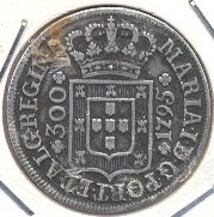 Moeda 300 Réis / 3 Tostões - Açores, D. Maria I