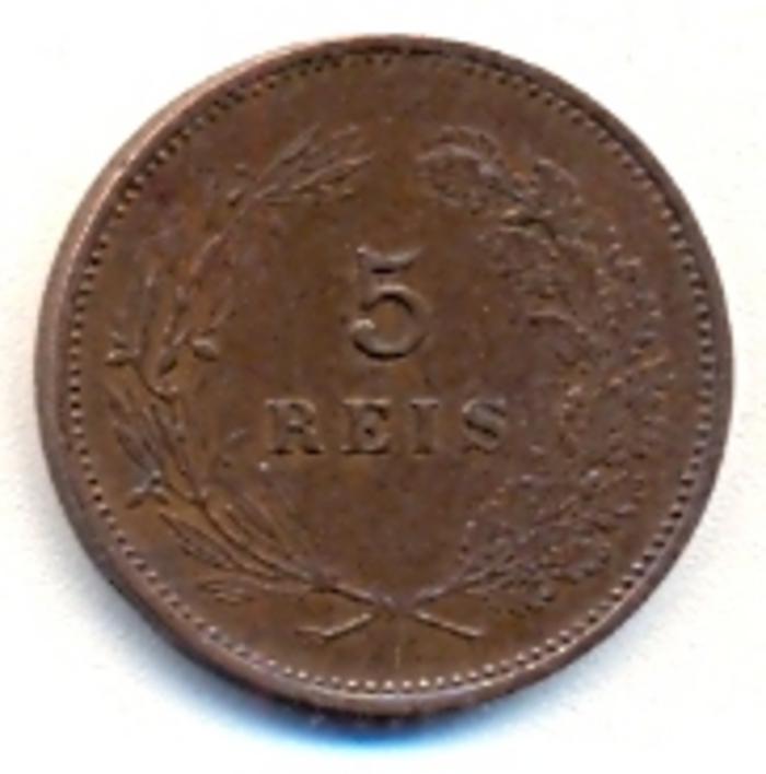 Moeda 5 Réis, D. Carlos I