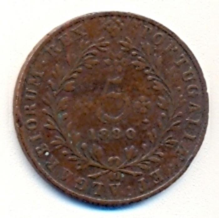 Moeda 5 Réis, D. Luís I