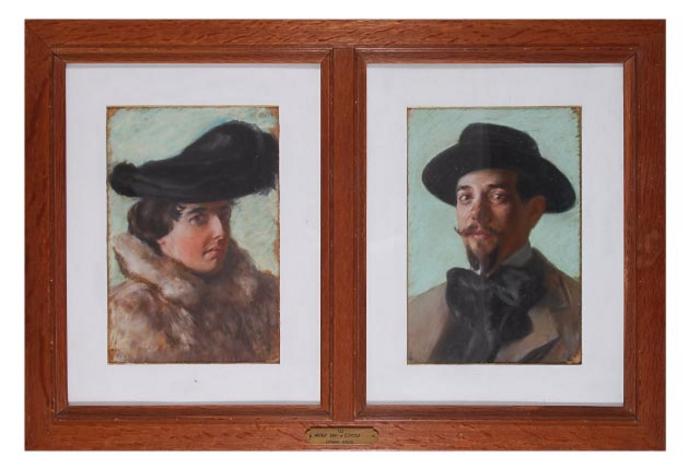 Retrato de Cristina May e Artur May