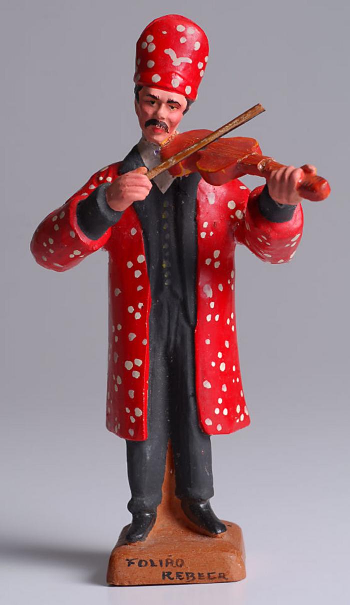 Boneco de presépio - FOLIÃO COM RABECA